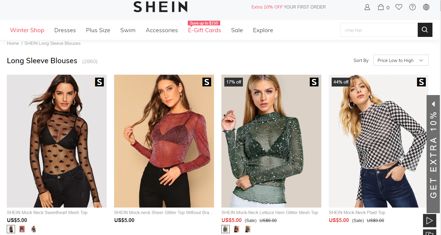 buy cheap clothes online