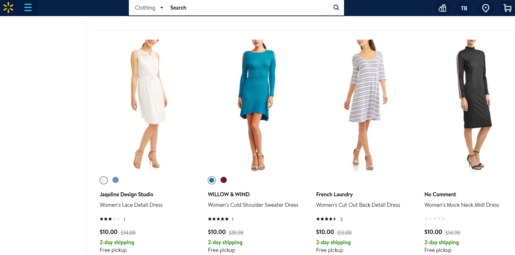 cheap online clothing stores